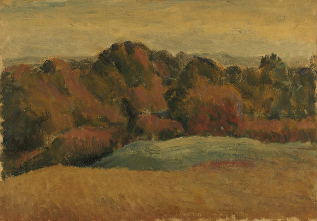 Autumn Treeline — Trevor Tennant — Oil on canvas painting