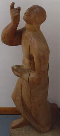 St. Francis Whistling to the Birds (Complete) — Trevor Tennant — Wood (Ash) carving