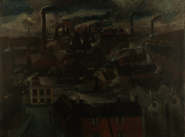 Industry — Dorothy Annan — Oil on canvas painting