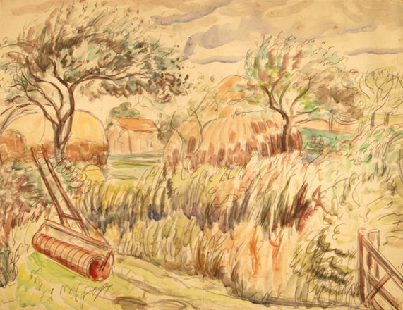 Heavy Roller — Trevor Tennant — Watercolour on paper painting (1932)