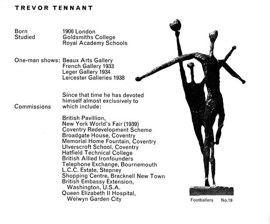 Exhibition catalogue - Trevor Tennant - Molton Gallery 1965 - Figures in Movement (page 1)