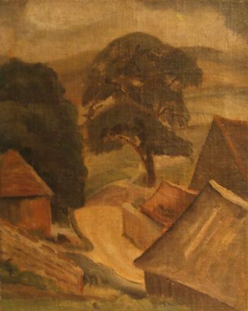 Farmstead — Dorothy Annan — Oil on canvas painting